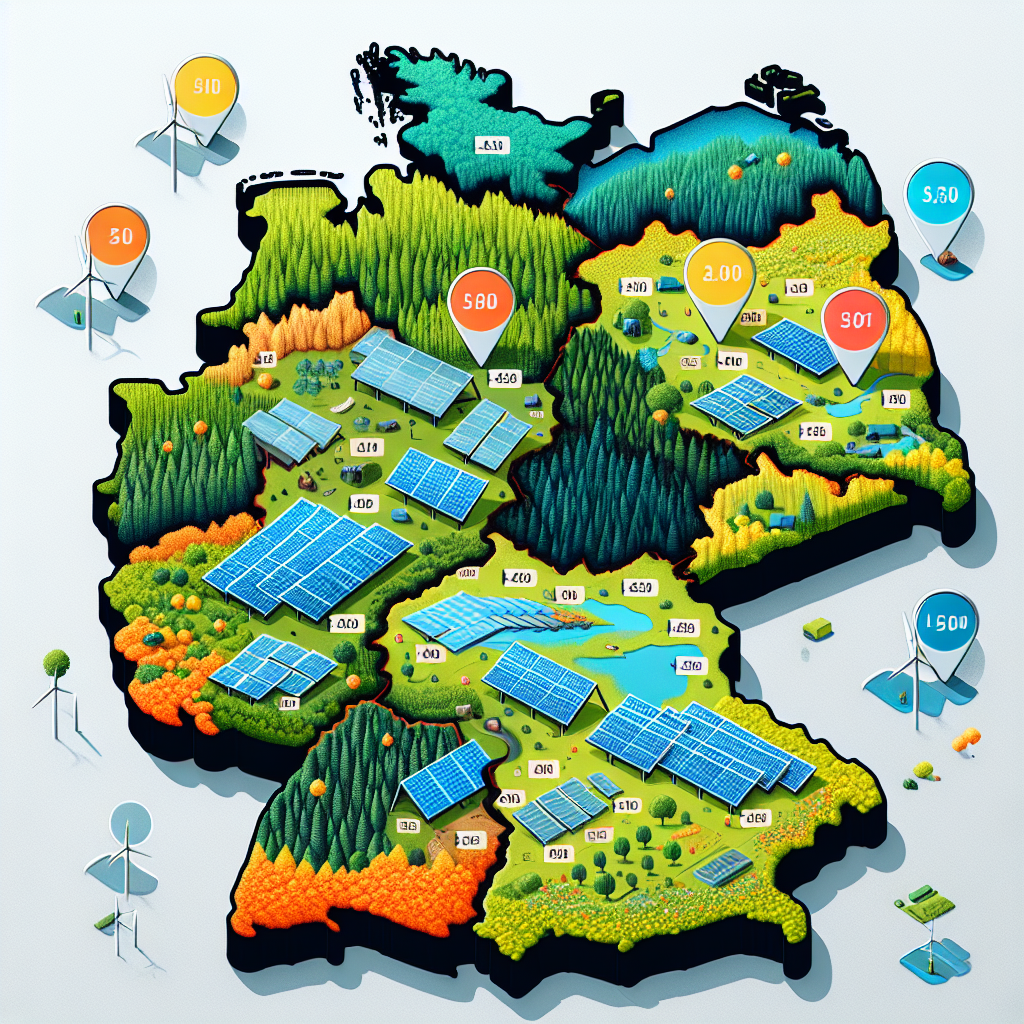 Einfluss regionaler Unterschiede auf Photovoltaikpachtpreise